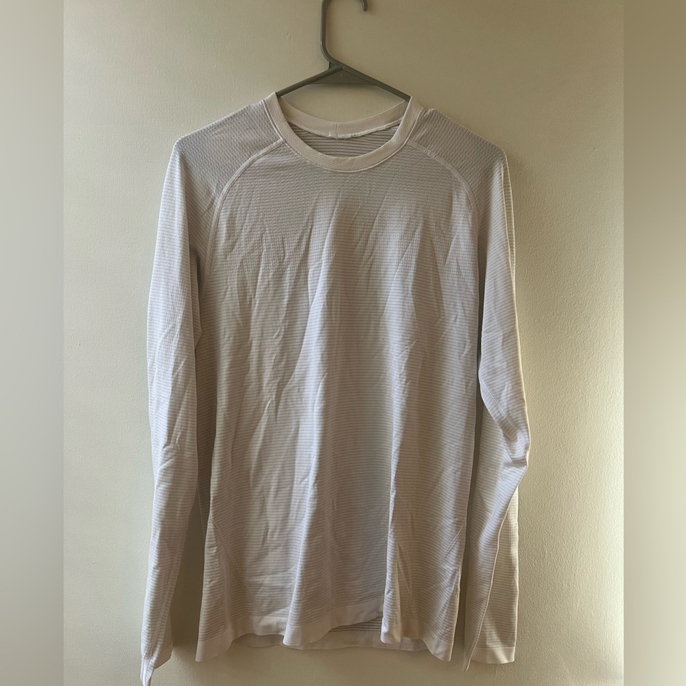 Lululemon Men's White Swiftly Long Sleeve